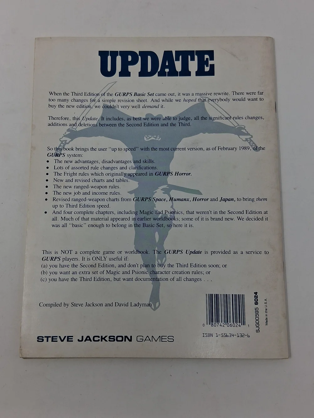 GURPS Update 2nd - 3rd Edition System Revision Manuel